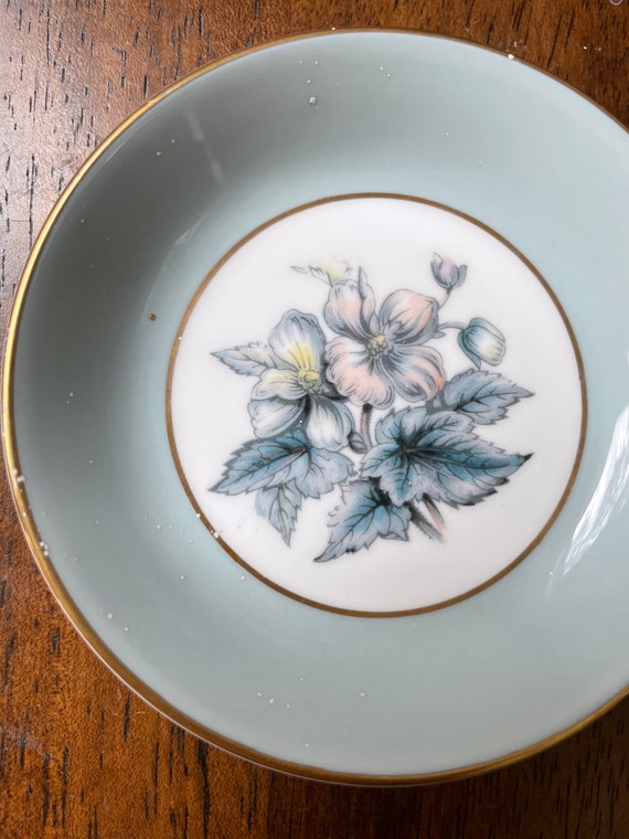Vintage Floral Pattern Ring Dish / Royal Worceste… - image 2