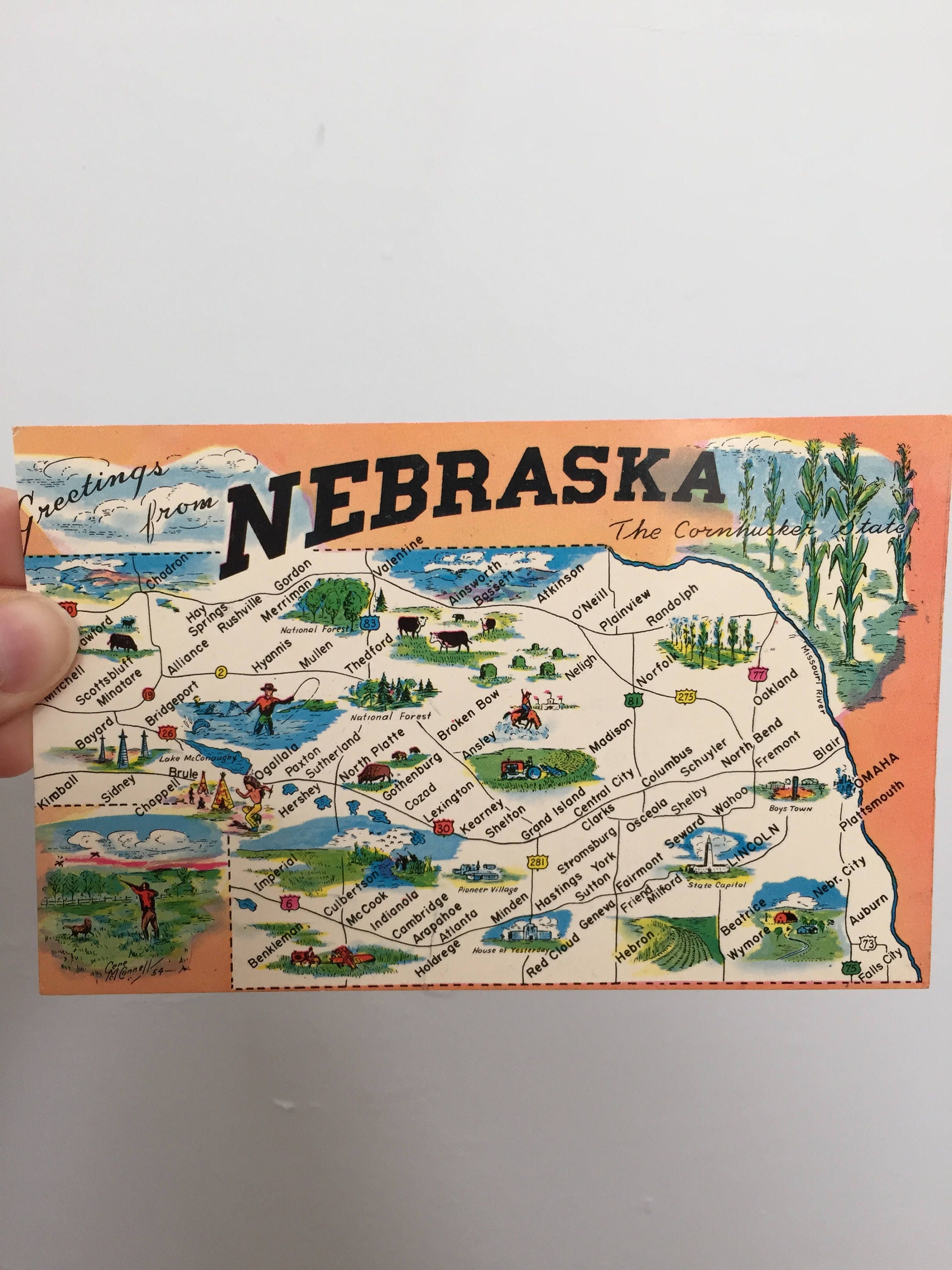 Set of 2 Vintage Nebraska Postcards / Greetings From Omaha Etsy UK
