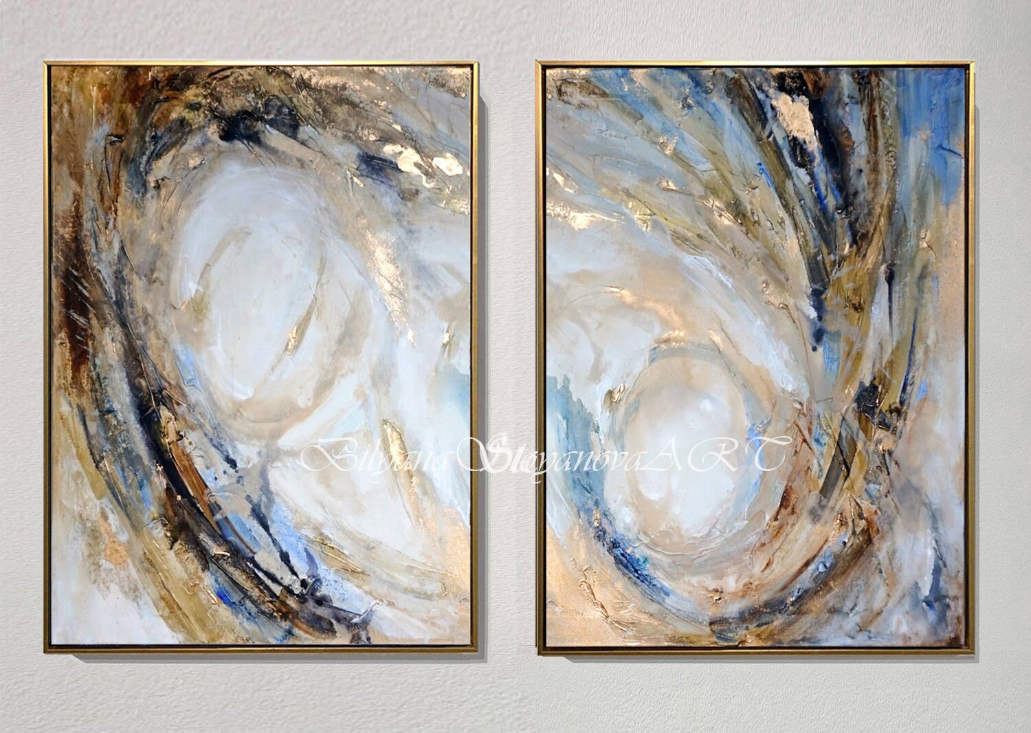 NEW Infinity Contemporary Diptych Original Ready to Hang - Etsy