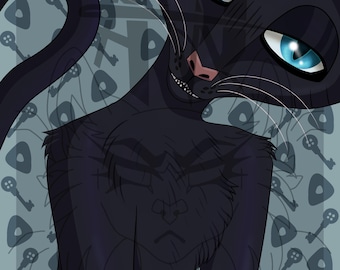 Coraline's Cat Art Print