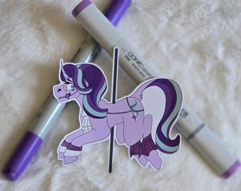 Starlight glimmer carousel horror sticker