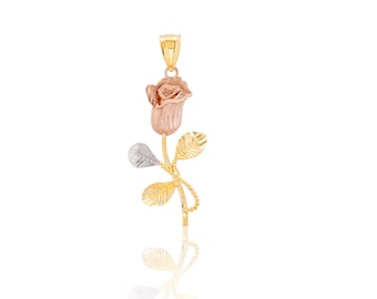 14k Rose Pendant