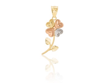 14k Rose Pendant