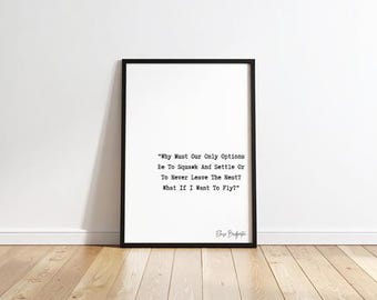 Bridgerton Quote Art Print | Eloise Bridgerton Wall Art | Feminist Literary Quote | Regency Era Decor  | Feminist Wall Art for Book Lovers