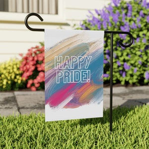 Happy Pride Yard Flagge Banner Liebe LGBTQIA + Fortschritt Rechte