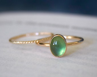 Green Serpentine Ring/ Minimalist Ring/14k gold filled stacking serpentine ring/ Dainty/ Silver Serpentine ring/ Serpentine Ring