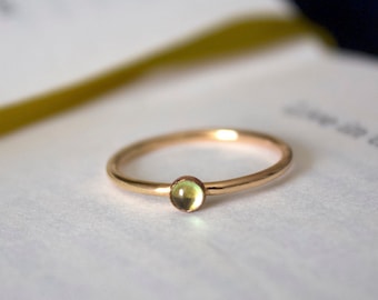 Peridot Ring / 14k gold filled stacking peridot ring/Stackable/ Dainty ring/ Minimalist Ring/ Sterling Silver peridot ring/ Dainty jewelry