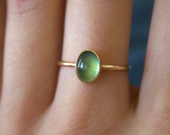 Green Serpentine Ring/ Minimalist Ring/14k gold filled stacking serpentine ring/ Dainty/ Silver Serpentine ring/ Serpentine Ring