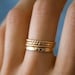Minimalist Rings/ Stackers/ Stackable Bands/ Handmade/ Dianty/ Gold ...