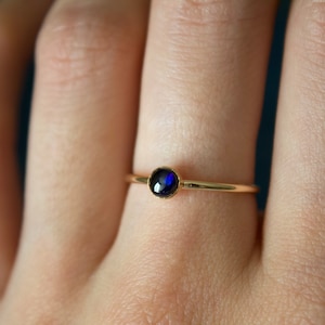 Sapphire Ring / gold filled stacking sapphire ring set /Stackable/ Dainty/ Sterling Silver sapphire ring set/ September birthstone ring image 10