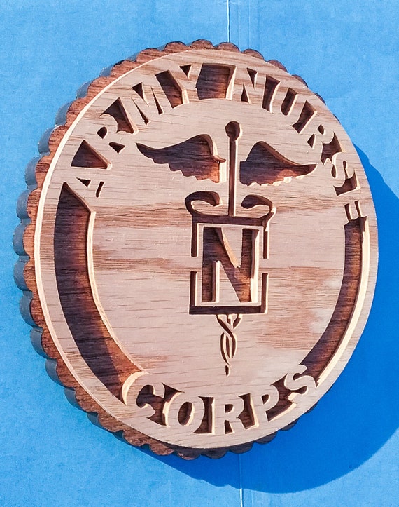 Army Army Nurse Military Decor Nurse Wall Hanging Nurses Etsy