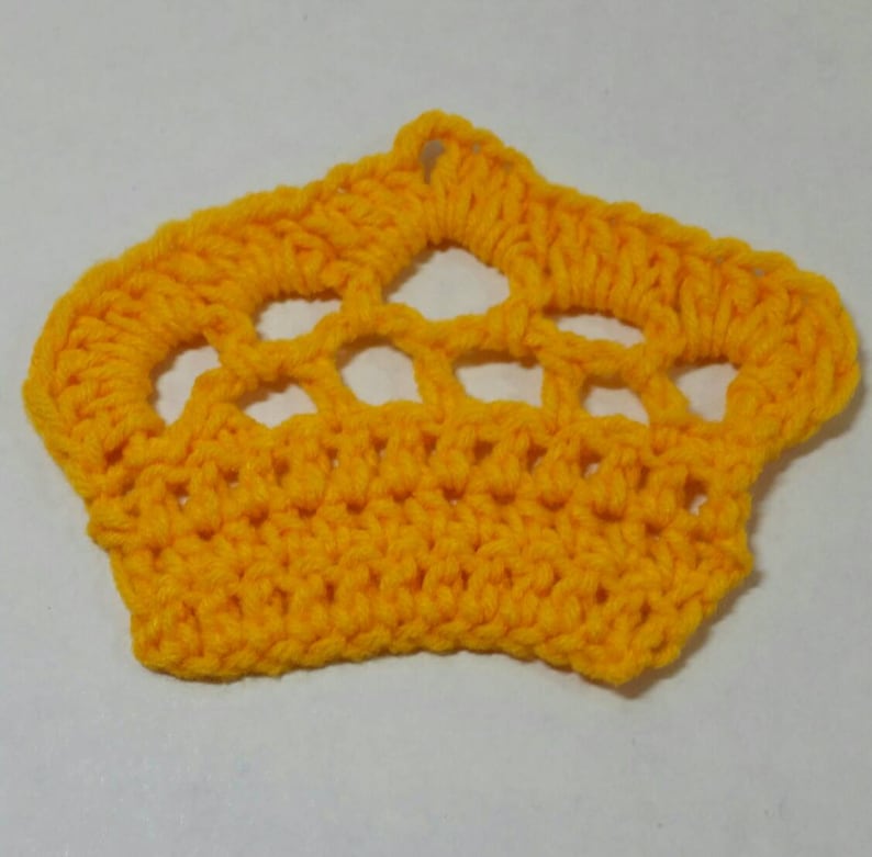 Bright Gold Crown Applique Royal Prince Gold Crown Applique Royal Princess Gold Crown Applique Pre-Made Gold Crown Applique