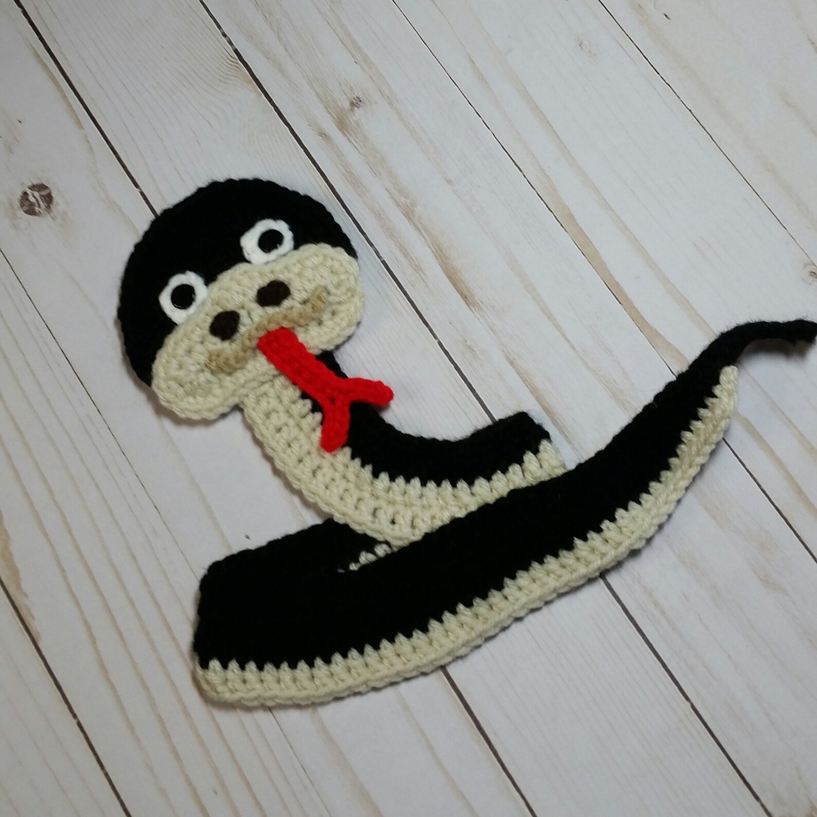 Snake Applique Crochet Snake Applique Premade Applique Etsy