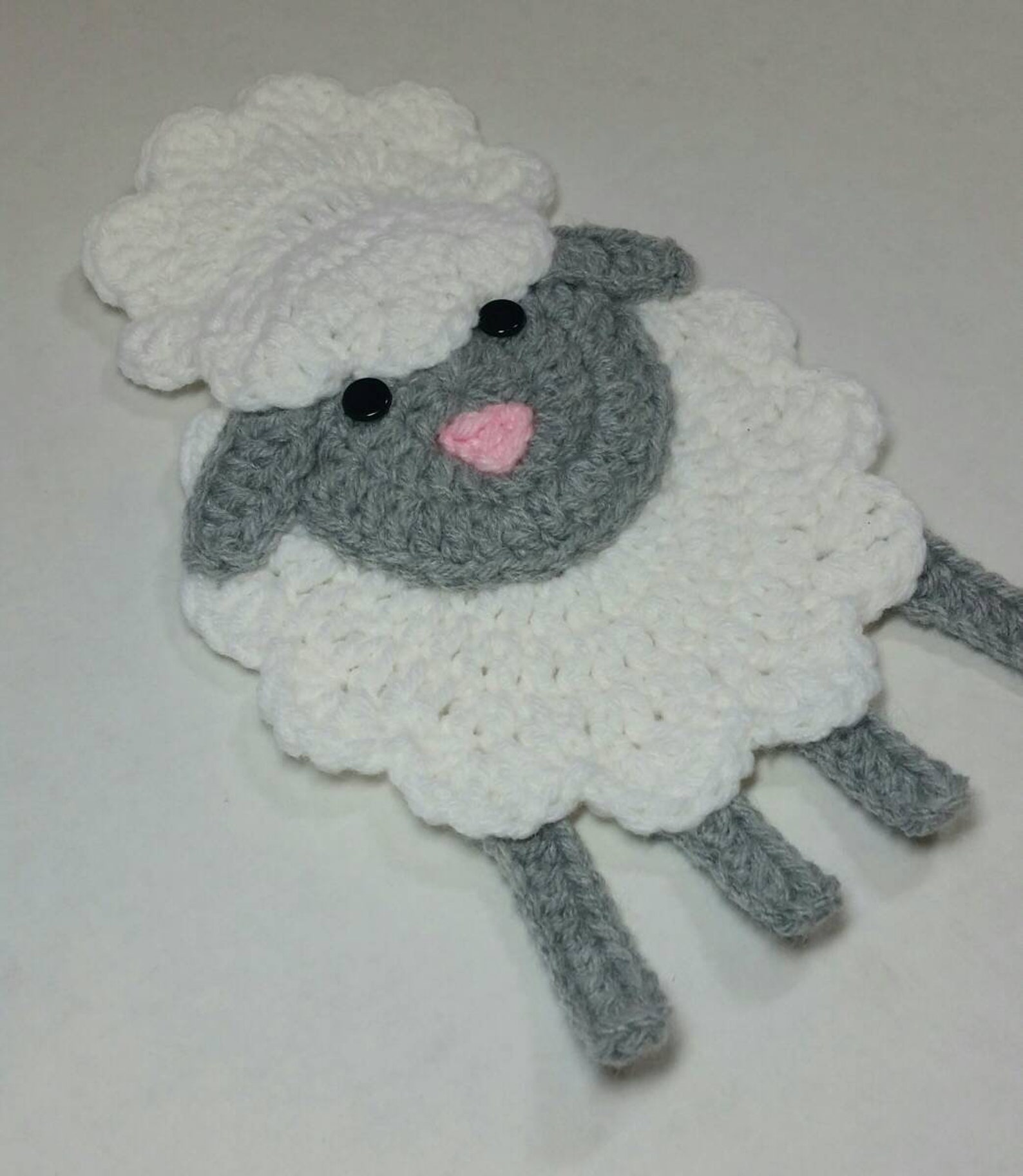 Lamb Applique / Crochet Lamb Applique / Premade Lamb Applique Etsy