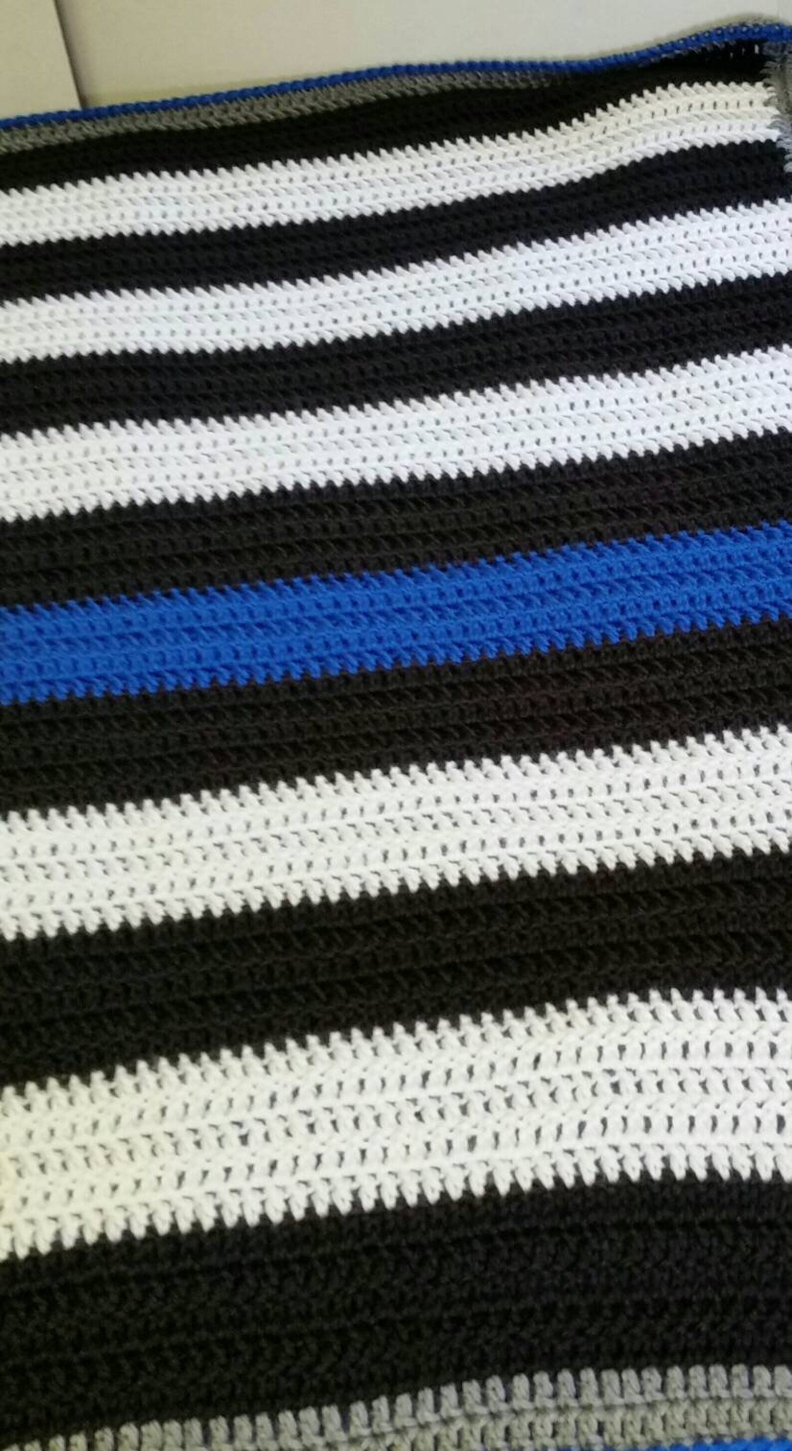 Thin Blue Line Baby Blanket / Police Officer Baby Blanket / Etsy