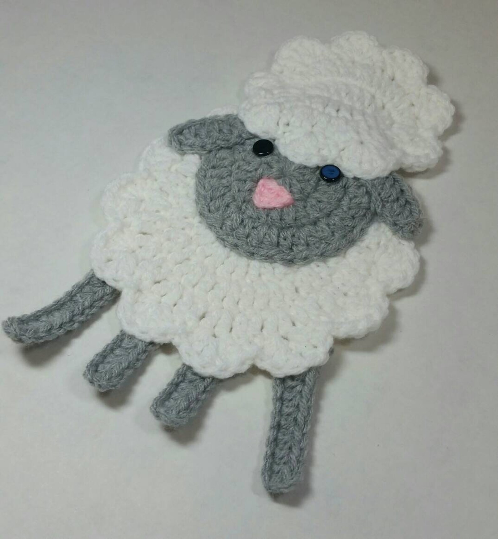 Lamb Applique / Crochet Lamb Applique / Premade Lamb Applique Etsy