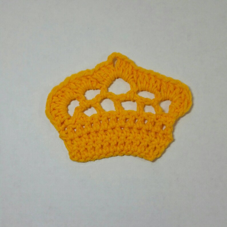 Bright Gold Crown Applique Royal Prince Gold Crown Applique Royal Princess Gold Crown Applique Pre-Made Gold Crown Applique