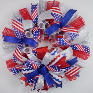 Memorial Day Wreath, Door Wreaths For 4th Of July, Patriotic Summer Home Decor, Patriotic Porch Decorations, Front Door Wreaths For Summer