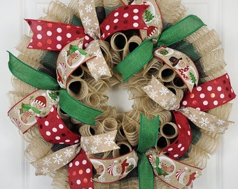 Snowman Themed Winter Wreath, Holiday Front Door Wreath, Snowman Door Decor, Rustic Winter Decor, Snowman Decorations, Seasonal Door Wreath
