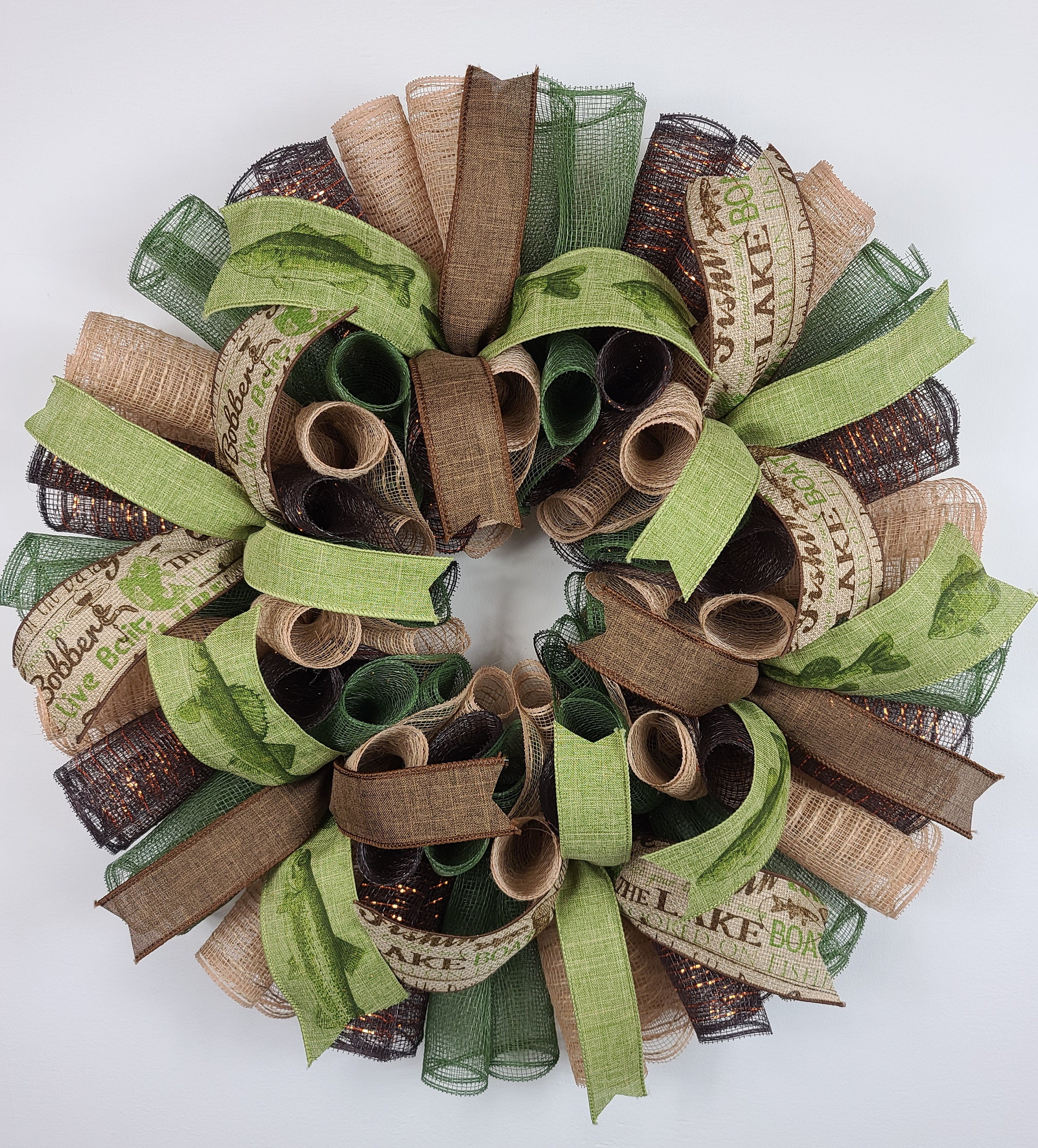 Green Christmas Wreath Storage Bag 25-30-36 Garland Container