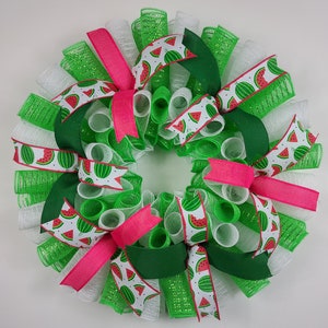 Watermelon Door Wreaths For Summer, Summertime Door Decorations, Watermelon Kitchen Wall Decor, Watermelon Themed Birthday Party
