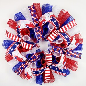 Patriotic Wreaths For Memorial Day, Summer Front Door Wreath, American Flag Porch Decorations, 4th Of July Decorations, Patriotic Home Decor