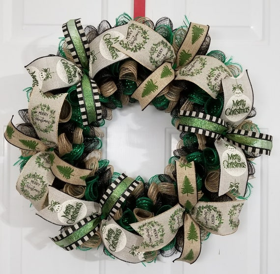 Farmhouse Christmas Wreath, Country Christmas Wreath, Christmas Door Wreath,  Rustic Holiday Wreath, Holiday Front Door Wreath - Etsy