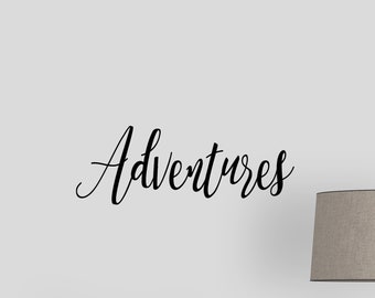 Adventures,Metal Cursive Word Sign,Adventure Sign, Sign,Metal Wall Art, Metal Wall Decor,Home Decor, Modern Wall Art Metal,Housewarming Gift