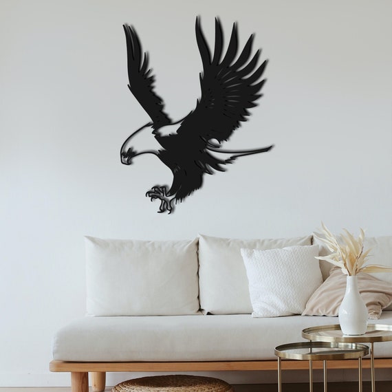 Metal Eagle Wall Art Eagle Art Metal Wall Art Eagle Wall Etsy