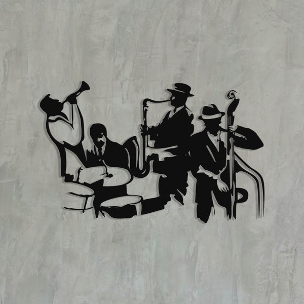 Jazz Metal Wall Art Etsy