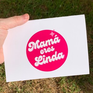 Mama eres linda | Dia de las Madres Printable Card | Mother's Day