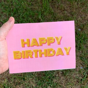 SOFORT-DOWNLOAD: Happy Birthday Retro Karte