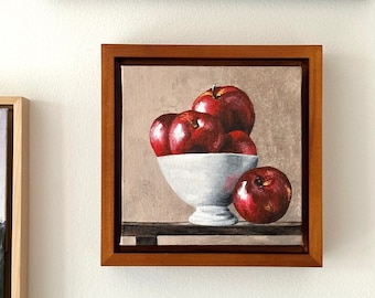 Fruit Study Painting-serie, Originals & Prints - Appels, mandarijnen, citroenen, watermeloen