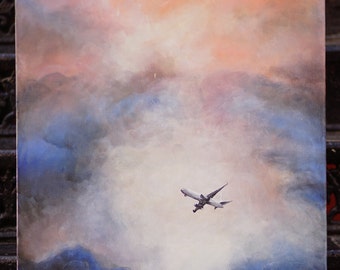 Night Flight, Original oil painting and Print options available, 30x24, 2018