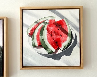 Fruit Study Painting series, Originals & Prints – Apples, Mandarins, Lemons, Watermelon