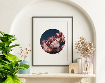 Circle Tulips, Acrylic – Print