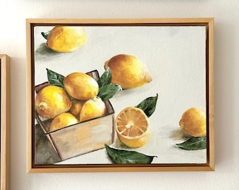 Fruit Study Painting series, Originals & Prints – Apples, Mandarins, Lemons, Watermelon