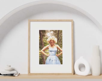 Watercolor Marilyn Monroe Portrait, 8x10, 9x12, 5x7 – Print