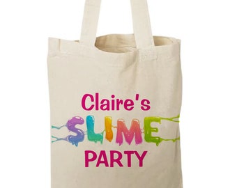 Slime Treat Bags, Slime Party Favor Bags, Slime Party Favors, Party Favor Bags, Slime Party Decor, Slime Party, Slime Party Bags, Slime