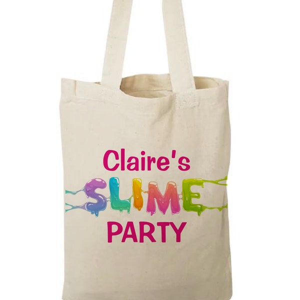 Slime Treat Bags, Slime Party Favor Bags, Slime Party Favors, Party Favor Bags, Slime Party Decor, Slime Party, Slime Party Bags, Slime