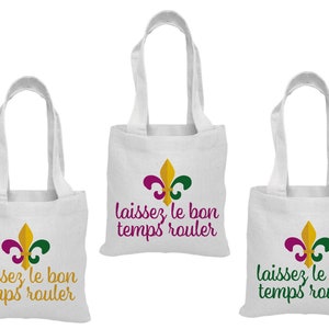 3 sacs de friandises Mardi Gras, Mardi Gras, Mardi Gras Party, Fleur de lis, sacs de fête Fleur de lis, sacs de cadeaux Mardi Gras, sacs Mardi Gras, fête