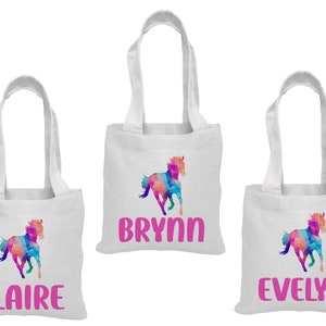 3 Horse Party Favor Bags, Pony Treat Bags, Pony Gift Bags, Pony Party Favors, Pony Bags, Party Favor Bags, Horse, Gift Bag, Horse Party Bag