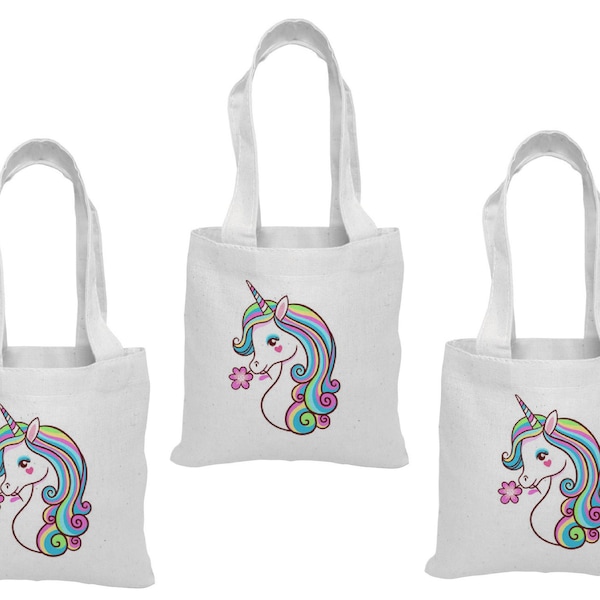 3 Unicorn Treat Bags, Unicorn Party Bags, Unicorn Party Favors, Unicorn Treat Bags, Party Favor Bags, Unicorn Party, Treat Bags, Unicorn Bag