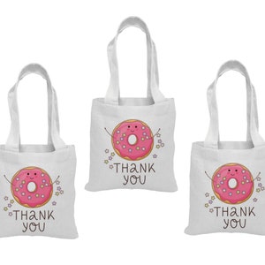 3 Donut Treat Bags, Donut Party Favor Bags, Donut Party Favors, Party Favor Bags, Donut Party Decor, Donut Party, Donut Goodie Bags, Donut