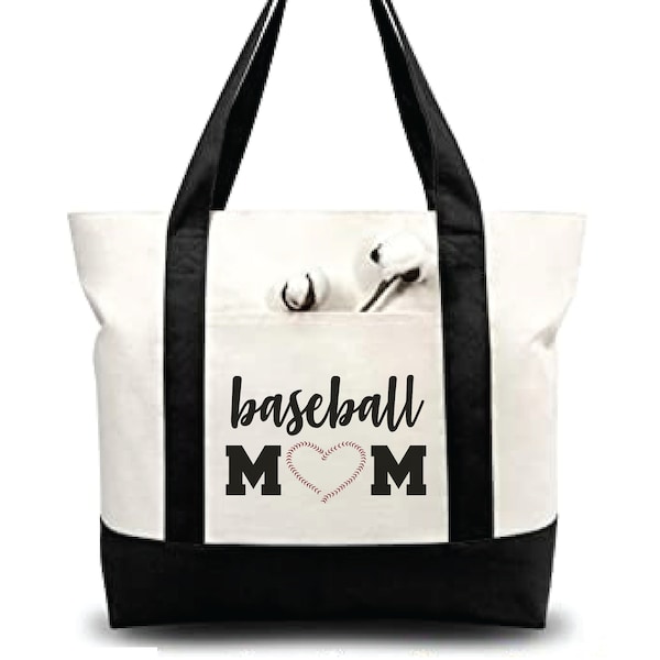 Baseball Mom Tote Bag, Baseball Mom, Baseball Mom Tote, Tote Bag, Baseball Mom Bag, Baseball Tote Bag, Baseball Tote, Baseball, Canvas Tote