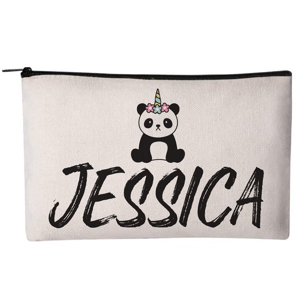 Borsa cosmetica panda, borsa per il trucco, borsa cosmetica, borsa, borsa con cerniera, sacchetto per il trucco panda, sacchetto cosmetico, borsa, sacchetto per matite panda, panda