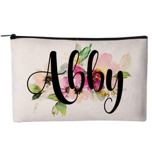Personalisierte Kosmetiktasche, Make-up-Beutel, Kosmetiktasche, Tasche, Reißverschluss-Beutel, benutzerdefinierte Make-up-Beutel, Kosmetiktasche, Tasche, Make-up-Tasche, Taschen