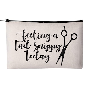 Hair Stylist Gift, Hair Stylist Cosmetic Bag, Makeup Pouch, Cosmetic Bag, Pouch, Zippered Pouch, Cosmetic Pouch, Bag, Make up Bag, Bags