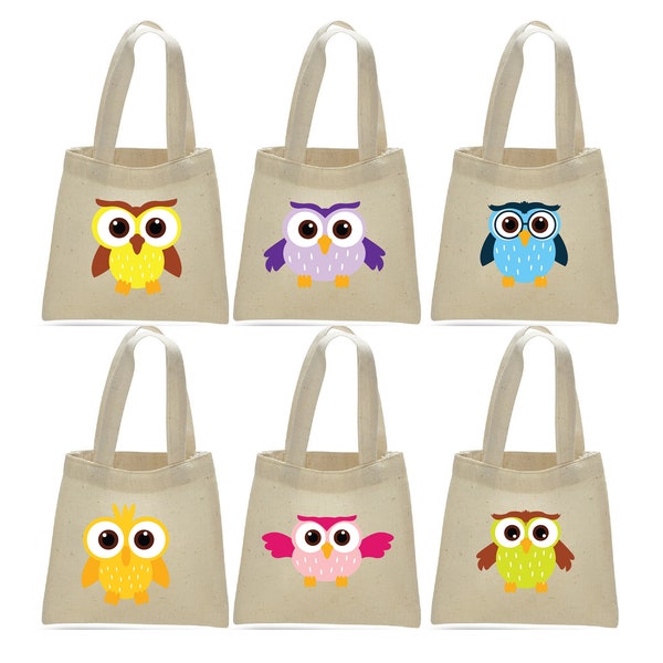 6 Owl Treat Bags, Owl Party Favor Bags, Owl Party Favors, Owl Party Bags, Owl Party Decor, Owl Party, Owls, Owl Treat Bags, Owl Gift Bags