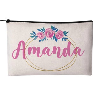 Personalisierte Kosmetiktasche, Make-up-Beutel, Kosmetiktasche, Beutel, Reißverschlusstasche, benutzerdefinierte Make-up-Beutel, Kosmetiktasche, Tasche, Make-up-Tasche, Taschen